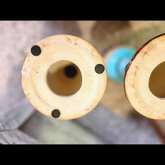 Ceramic Drip Glaze Candle Holder, Vintage Drip Glaze Ceramic Candle Holder - Picture 5 of 5